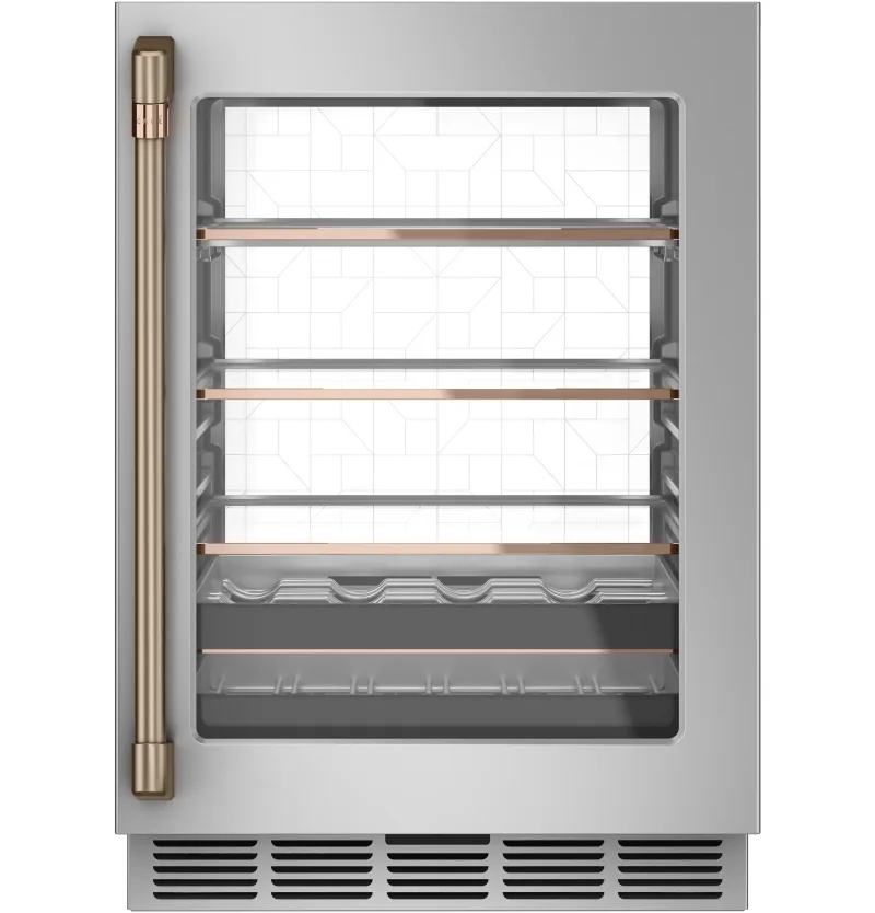 Wine/Beverage Center 1 Piece Handle Kit - Brushed Bronze