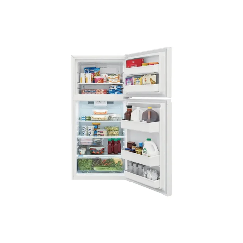 13,9 cu-ft koel-vriescombinatie met vriesvak boven - wit