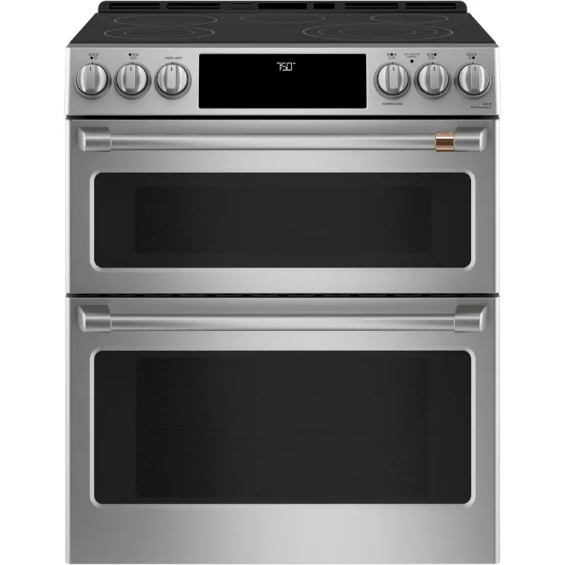 30-Inch Slide-In Radiant and Convection Double-Oven Range - Stainless Steel