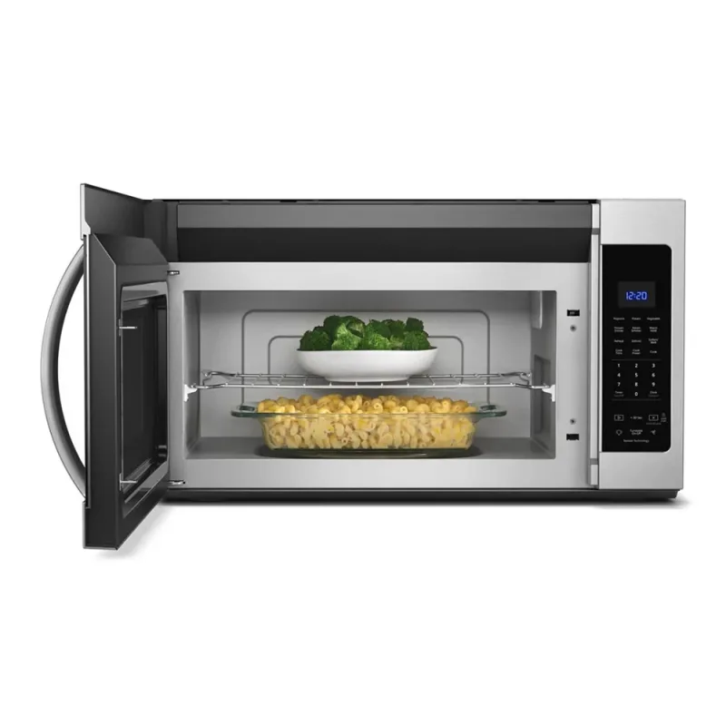 1.9 Cu-Ft 1000 Watt Over-The-Range Steam Microwave in Stainless Steel
