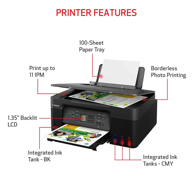 Stampante a getto d'inchiostro PIXMA G3270 MegaTank - Nero