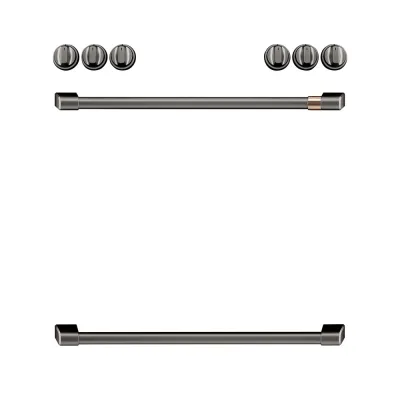 Kit de mandos y tiradores eléctricos de control frontal - Negro cepillado
