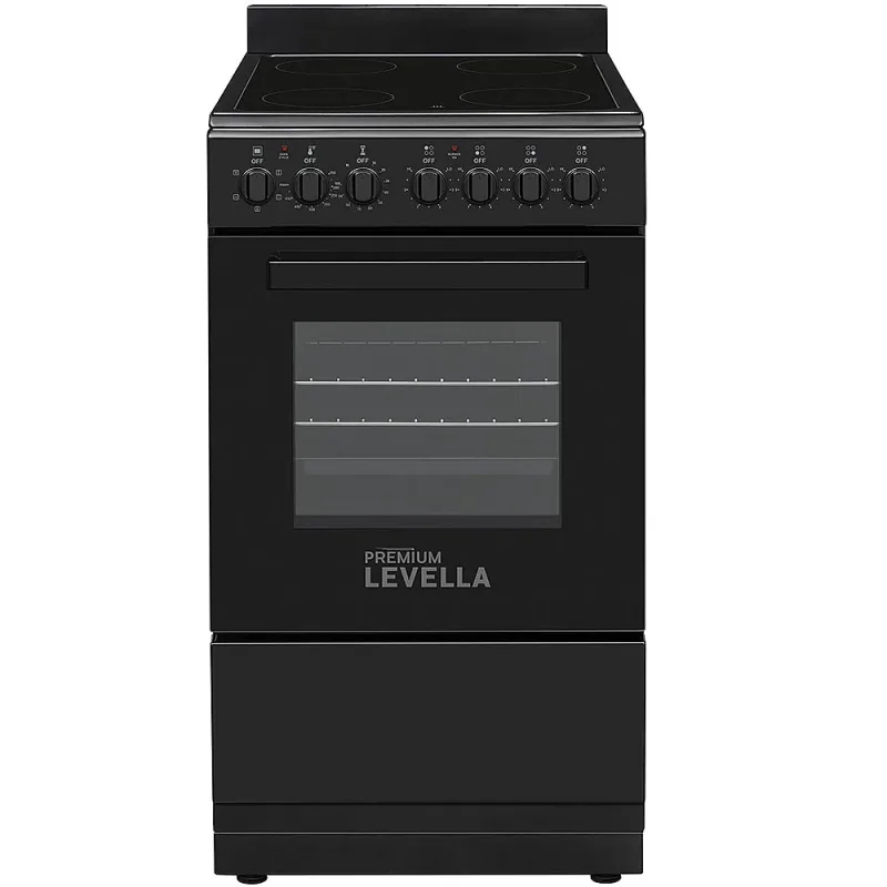 20″ Wide 4-Burner Freestanding Electric Stove in Black
