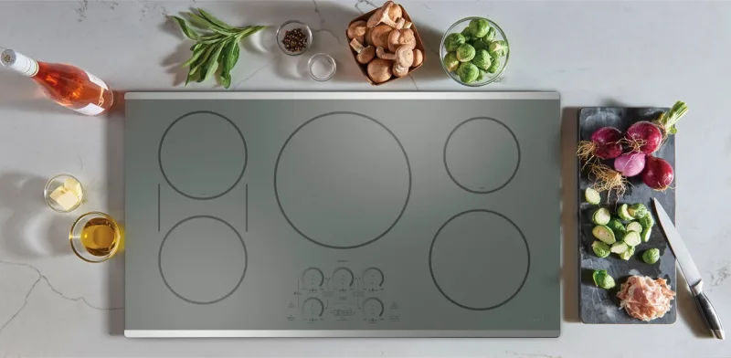 Kompor Induksi Pintar 5 Elemen 36" dengan Baja Stainless dan Elemen Tersinkronisasi