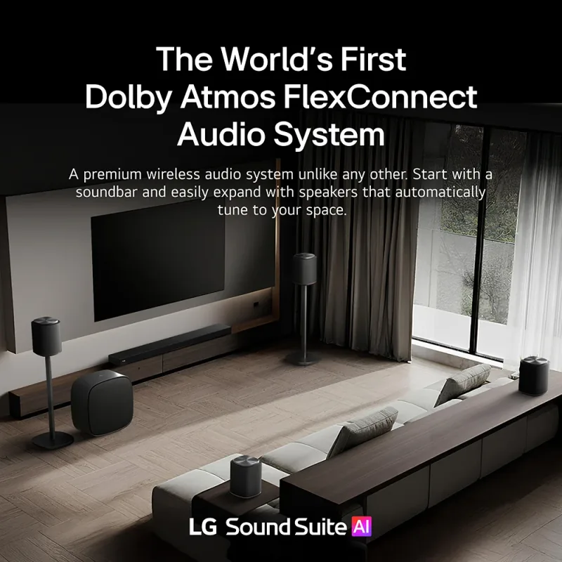 Sound Suite M7 langaton spatiaalinen kaiutin Dolby Atmos FlexConnect -tuella