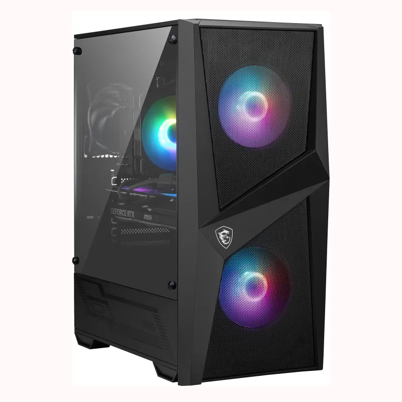 Ordenador de sobremesa gaming MSI Codex Z2 C8NVK-496US, AMD Ryzen 7 8700F, 16 GB, 1 TB PCI Express NVMe 4.0 SSD, NVIDIA GeForce RTX 5050, Windows 11 Home, Negro
