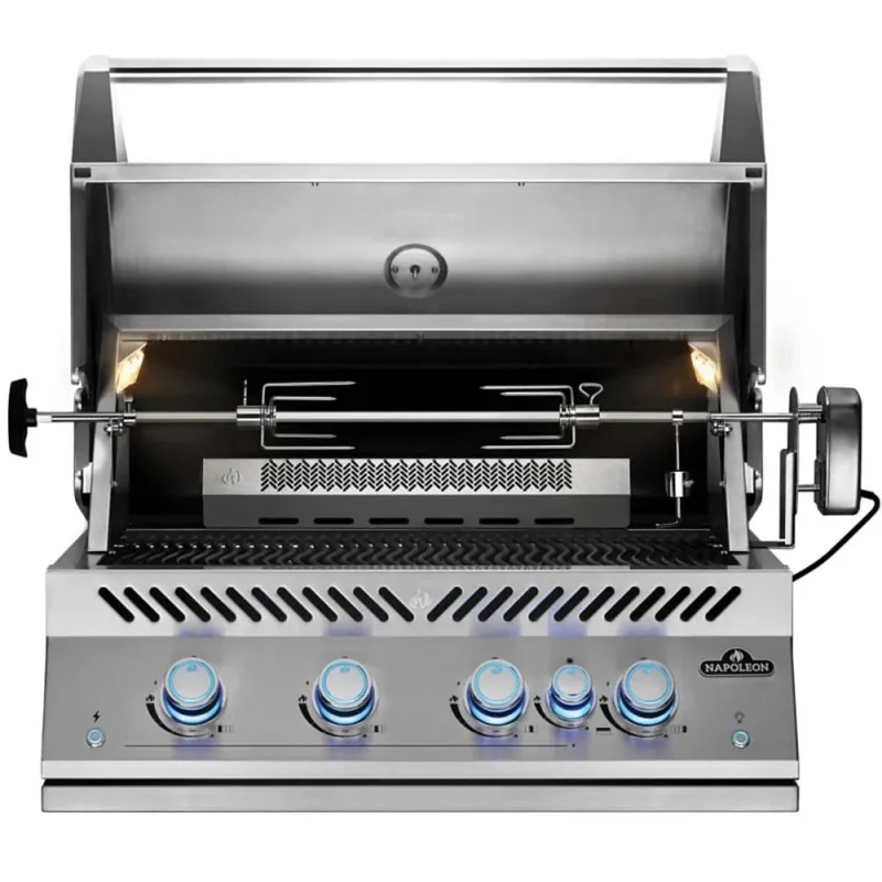 Parrilla de propano integrada de 32" de la Serie 700 con quemador trasero infrarrojo - Acero inoxidable