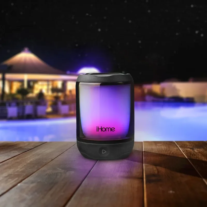 PlayGlow wiederaufladbarer wasserdichter Bluetooth-Lautsprecher mit Farbwechsel und Mega-Akku