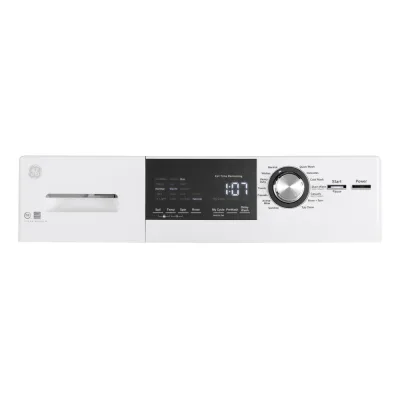 Lavatrice a carica frontale da 24 pollici ad alta efficienza da 2,4 Cu-Ft in bianco