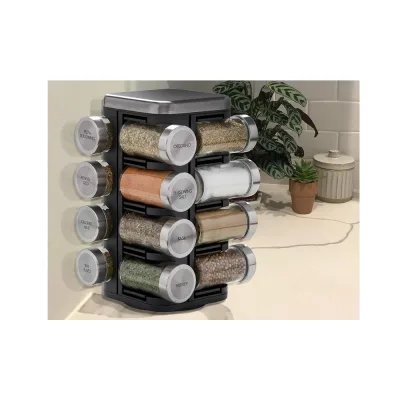 Conjunto de 16 frascos para especiarias Plaza