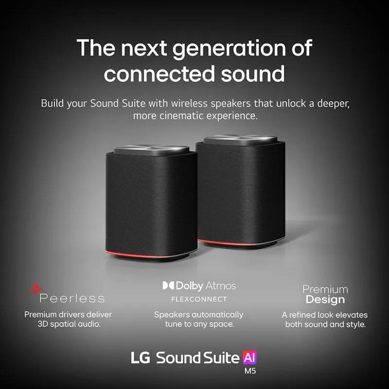 Sound Suite M7 langaton spatiaalinen kaiutin Dolby Atmos FlexConnect -tuella