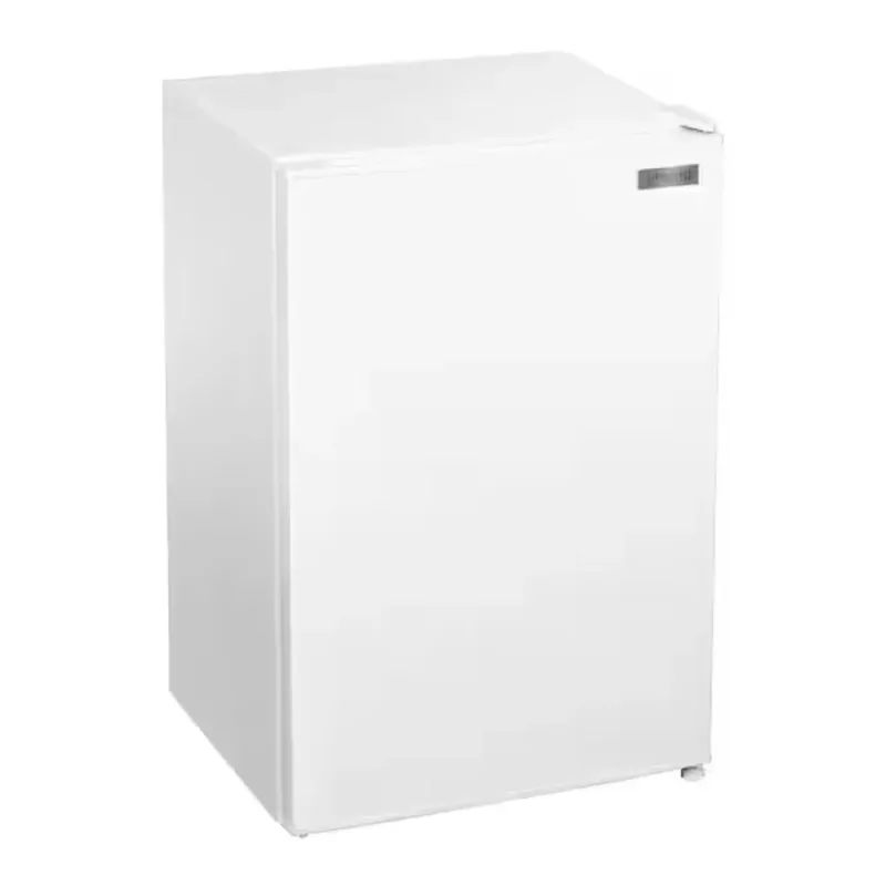 2.6 CuFt Mini Refrigerator with 3-Glass Shelves and Manual Defrost in White
