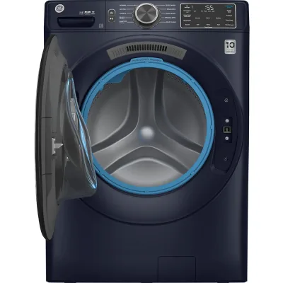 4,8 CuFt smart frontlæsset vaskemaskine i Sapphire Blue