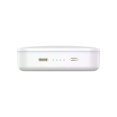 Power bank de 5000mAh com espelho compacto