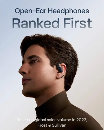 OpenFit 2+ True Wireless sorte earbuds