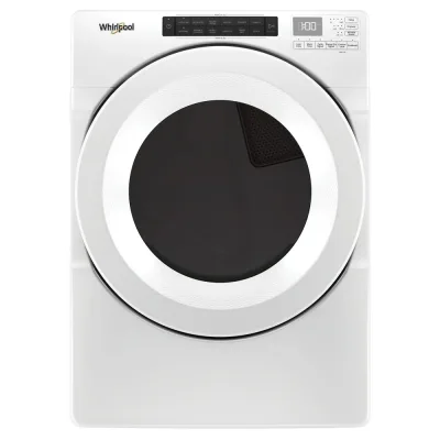 7.4 CuFt Stackable White Gas Dryer