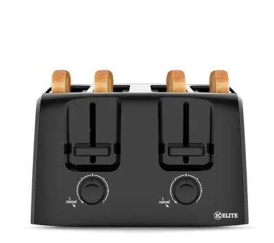 Kitchen Elite 4-Slice Toaster - Black