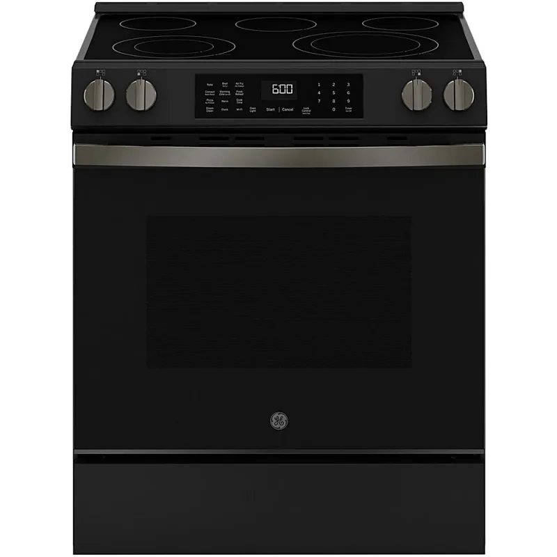 5.3 CuFt Convection Slide-In Electric Range in Black Slate with No Preheat Air Fry