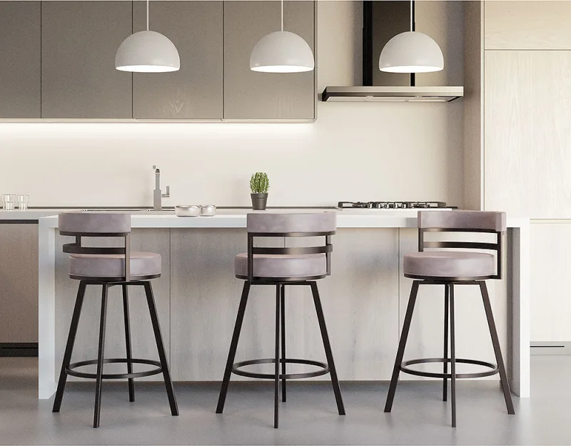 Tabouret de bar pivotant Gene 30"