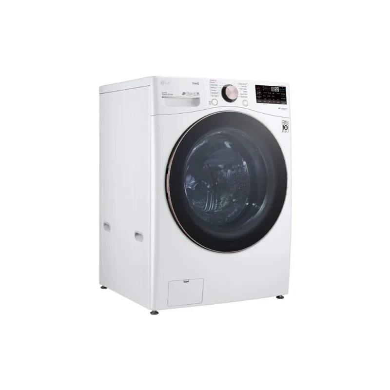 Inteligentna pralka ładowana od przodu o głębokości zabudowy 4,5 cu ft z funkcją Smart Steam Sanitize w kolorze białym z TurboWash™360°