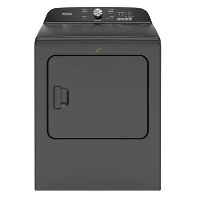 7,0 CuFt topbetjent eltørretumbler med Wrinkle Shield™ – Volcano Black