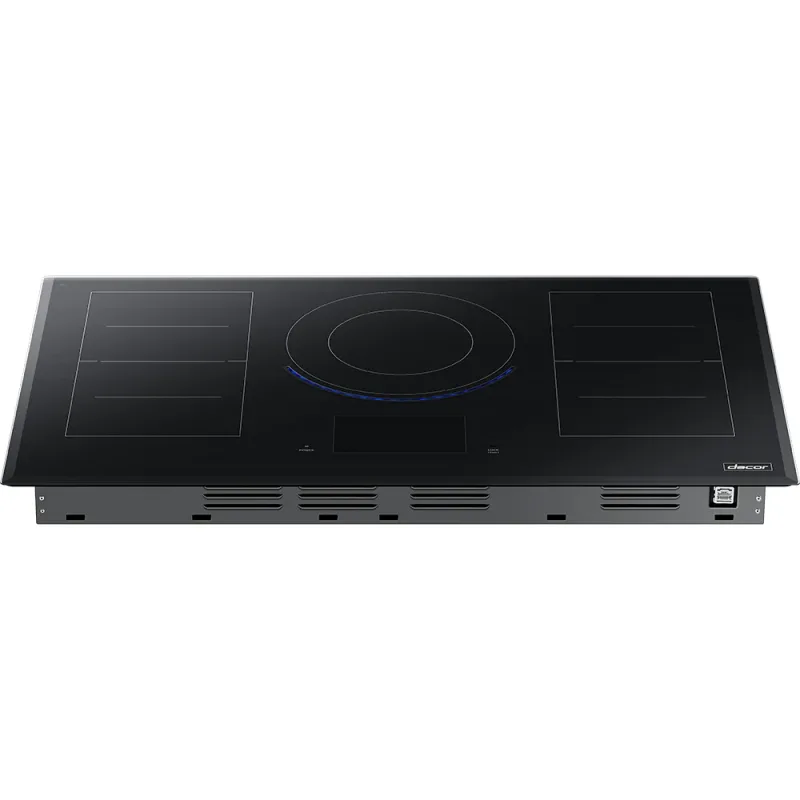36" slimme 9-pits inductiekookplaat in zwart met Flex Zone™