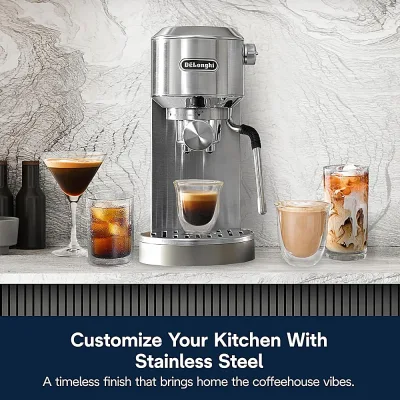Dedica Duo Espresso Machine — Metal