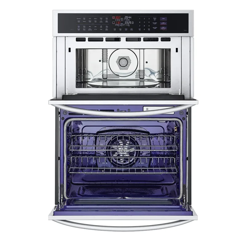 30'' Smart Combination Wall Oven in Stainless Steel with True Convection, InstaView®, Air Fry, and Steam Sous Vide