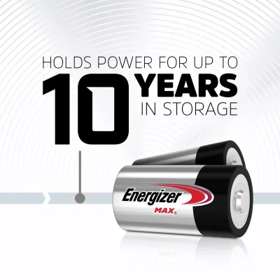 Energizer MAX D-batterijen (8 stuks), D-cell alkalinebatterijen