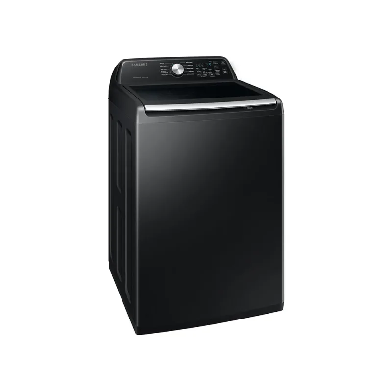 4.6 CuFt Smart Electric Top Load Brushed Black Washer with Active WaterJet