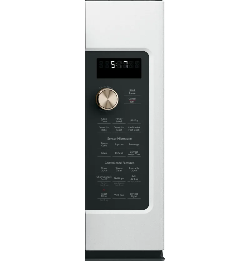 1.7 CuFt Convection Over-the-Range Microwave Oven in Matte White with Air Fry