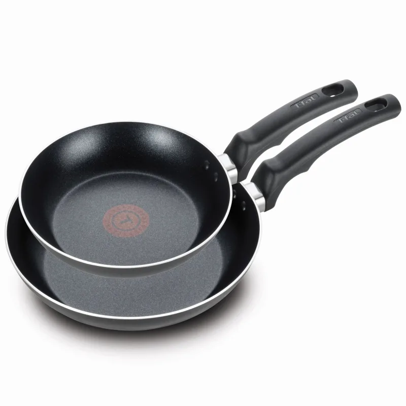 T-FAL ESSENTIALS NS BLACK SET 2 PIEZAS SARTENES 8/10IN