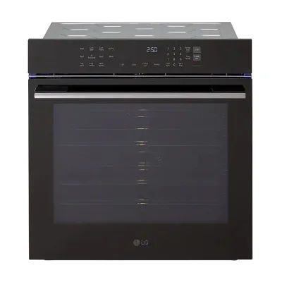 24" slimme compacte inbouwoven - Black