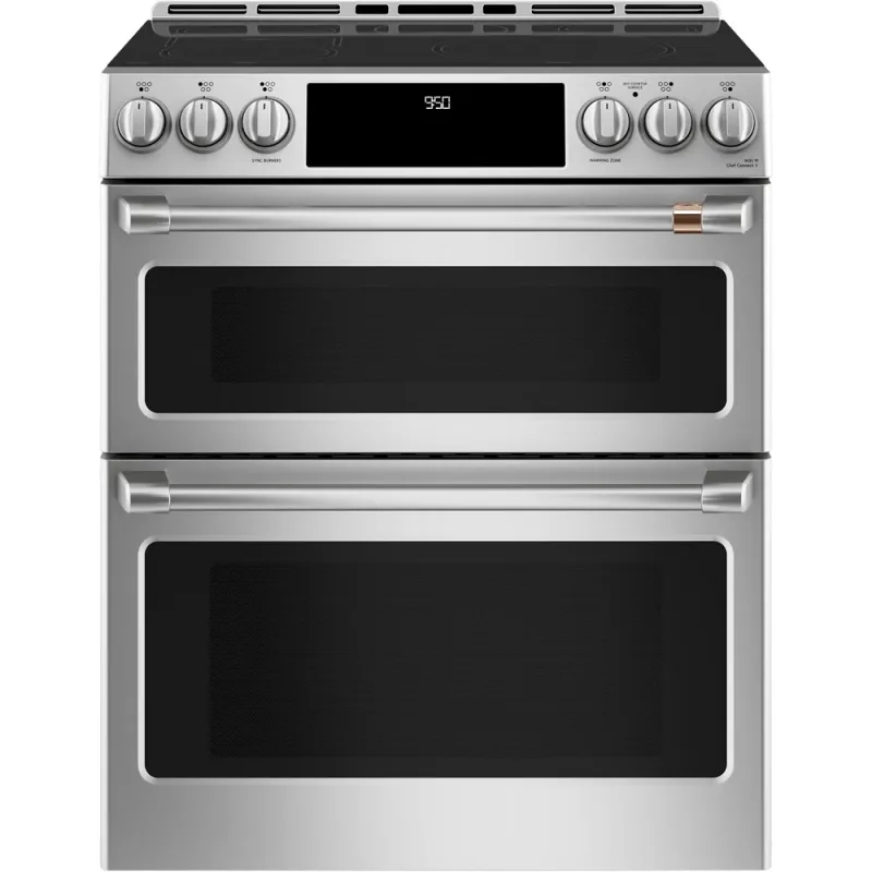 6.7 CuFt Smart Convection Slide-In Double Oven Range in Stainless Steel