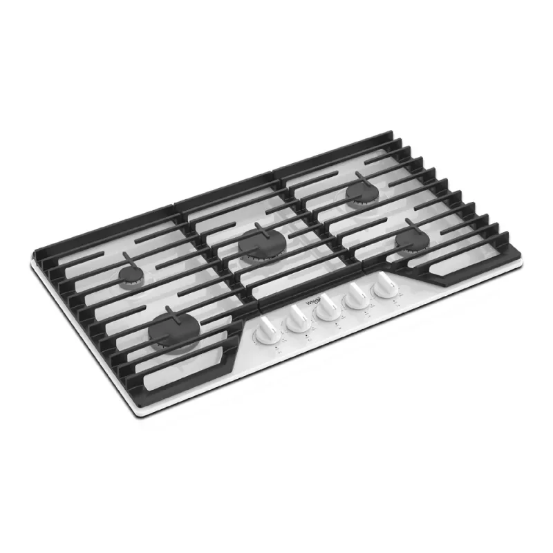 36-inch Gas Cooktop with Speed Heat Burner - White