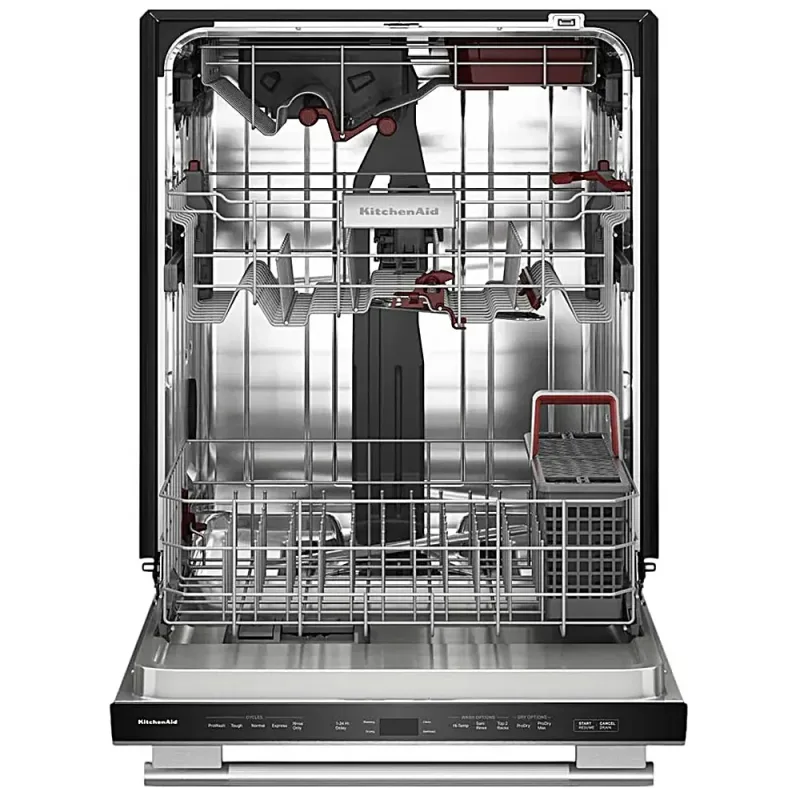 44 dBA 360° Max Jets™ Third Rack Dishwasher with Stemware Shield and Stemware Clips