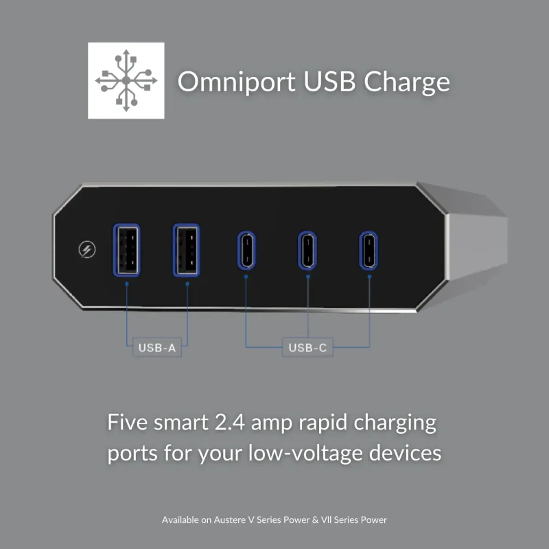 V Series \ Power 6コンセント With Omniport USB
