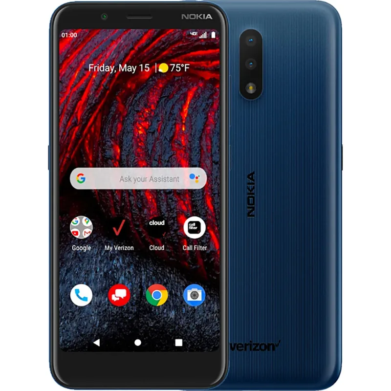 6.3" 2V Tella 16GB 2G RAM Unlocked Navy Blue Smartphone