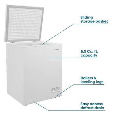5.0 Cu. Ft. Garageklare diepvrieskist