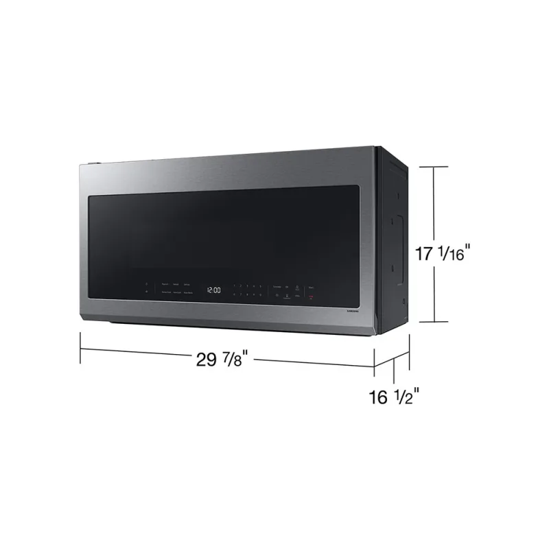 2.1 CuFt Smart 1000W Over-the-Range Microwave in Stainless Steel with Auto Connectivity & SmartThings Cooking