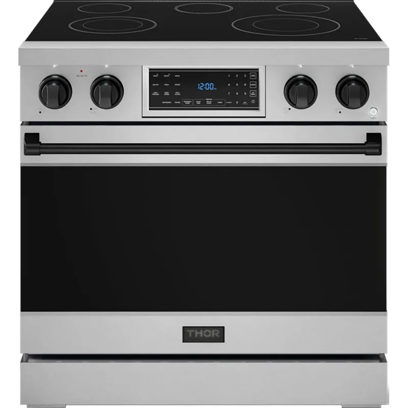 6.0 CuFt Professional Electric Range in Stainless Steel with Tilt Panel Touch Control