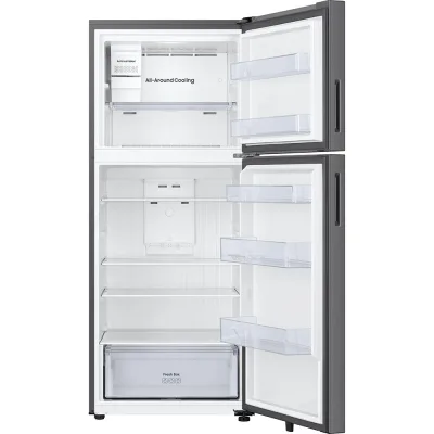 18 cu ft køleskab med topfryser - Rustfrit stål