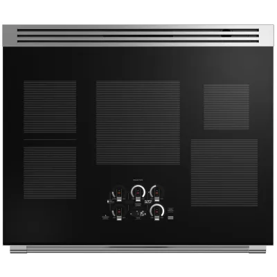 36" professionele inductiefornuis met 5 kookzones