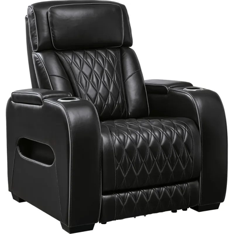 Encore Recliner de Pele com Alimentação Dupla