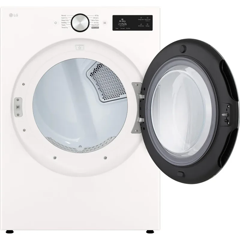 7,4 CuFt slimme voorlader elektrische droger Alpine White met AI Sensing