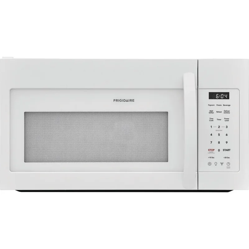 5,3 CuFt Elektroherd mit 5 Kochzonen und 1,7 CuFt Mikrowelle mit integrierter Dunstabzugshaube in White