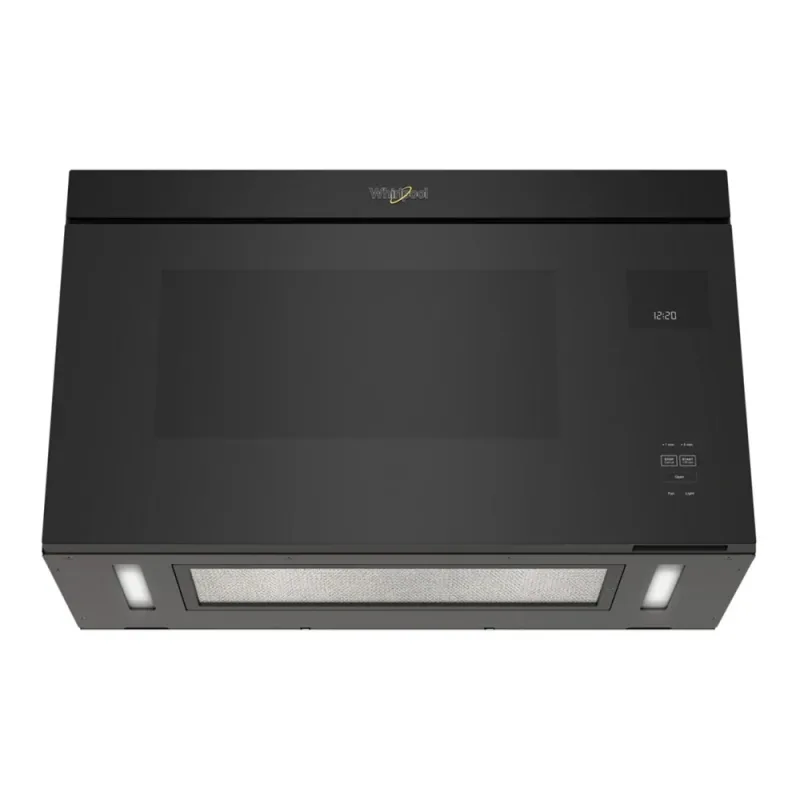Micro-ondes encastré 1,1 pi³ avec plateau tournant, design sans cadre - noir