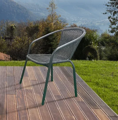 Silla de patio Bistro carbón