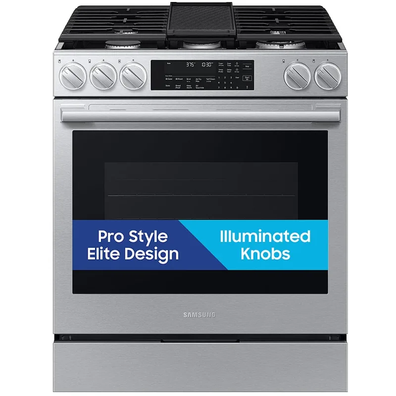 Bespoke 6 Cu. Ft. 30" Wide Smart Slide-In Gas Range