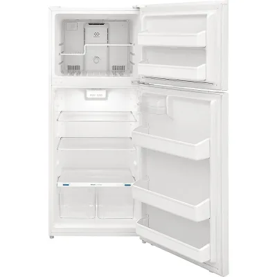 18 cu-ft topfryser-køleskab i hvid
